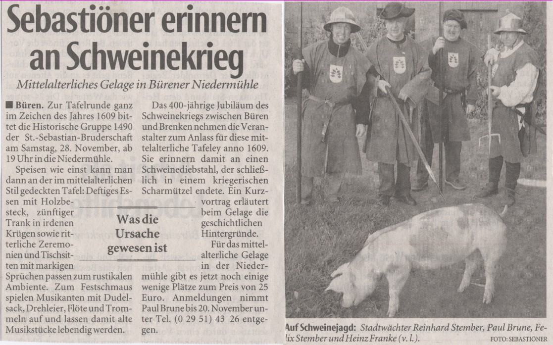 Mittelalterliches Gelage - 28-11-2009!