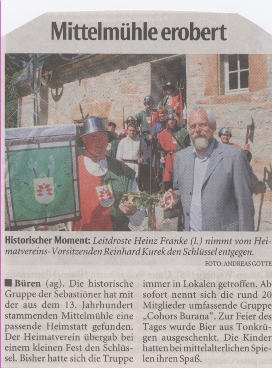 Übergabe des Wachlokalschlüssels - 02-06-2011!