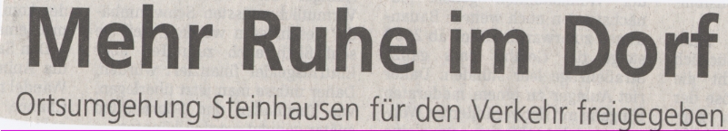 Eröffnung Umgehungsstraße Steinhaisen - 23-02-2012!